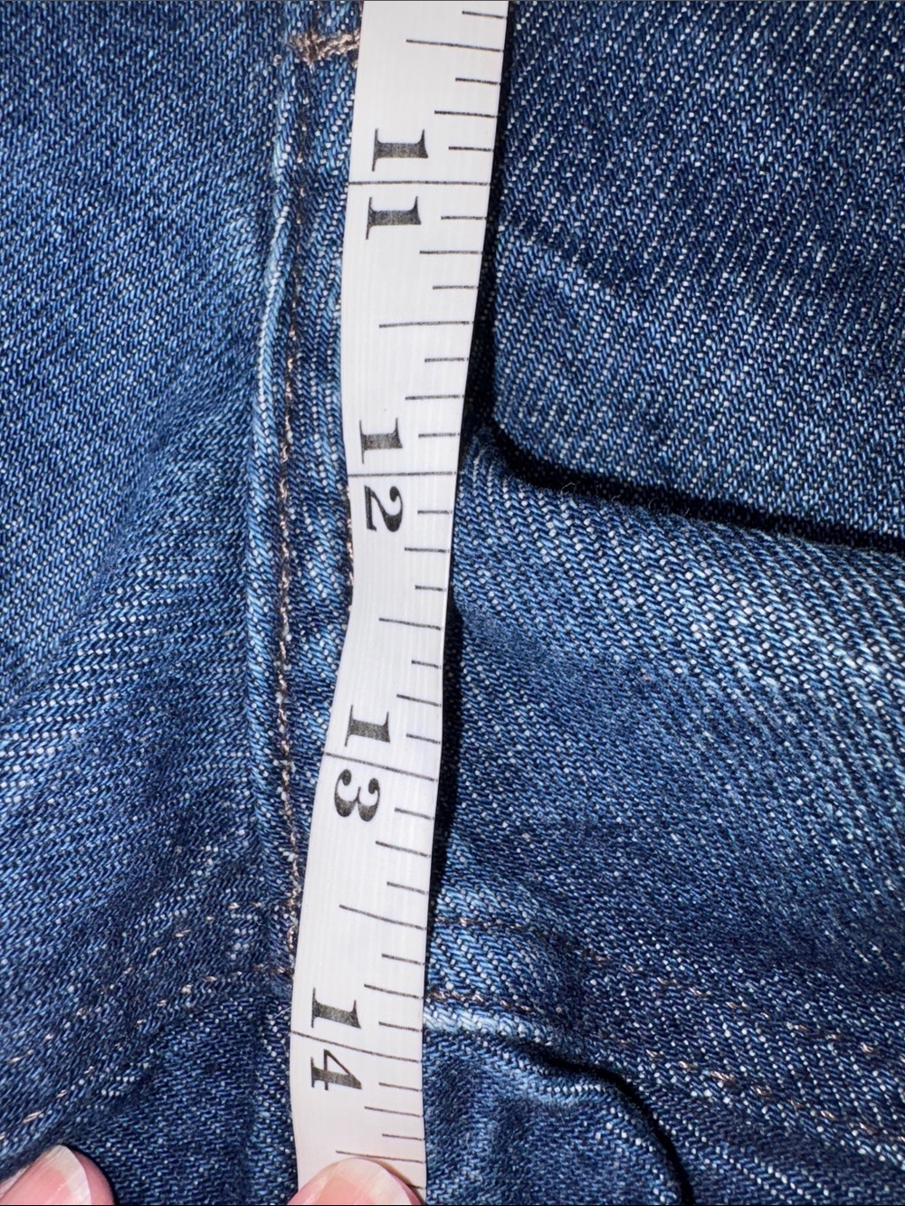 Old Navy High-Rise Slouchy Straight Blue Denim Cutoff Shorts Plus Size 26 - Picture 6 of 16
